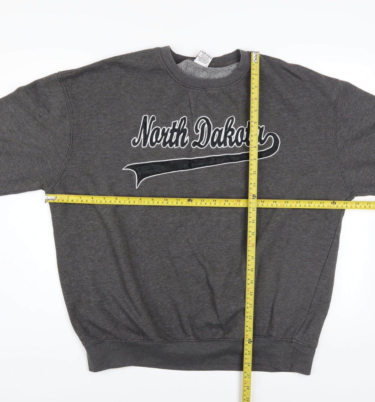 Dimco Apparel Men's Grey 2XL Pullover Crew Neck North Dakota Sweatshirt