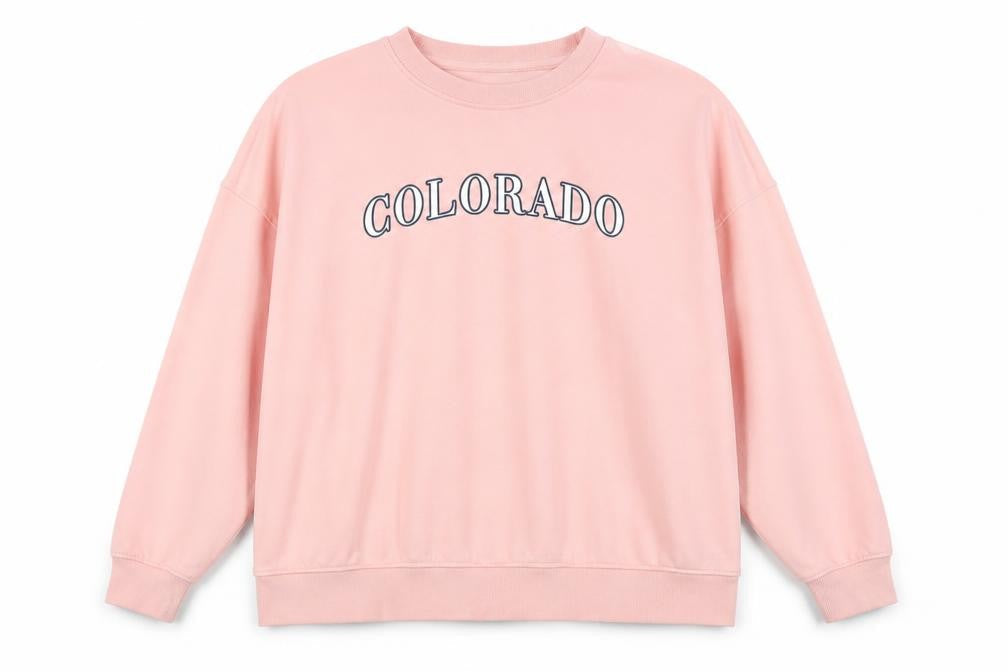 Primark Women Pink Colorado Pullover Sweatshirt 2XL Cotton Blend