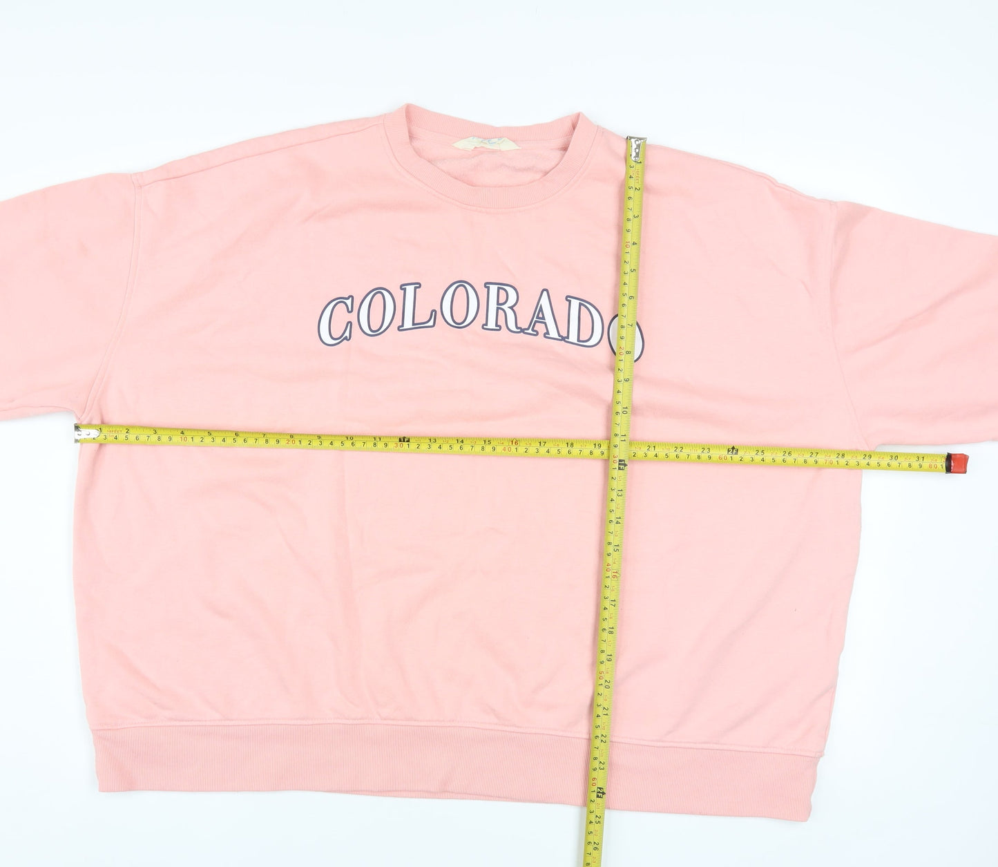 Primark Women Pink Colorado Pullover Sweatshirt 2XL Cotton Blend