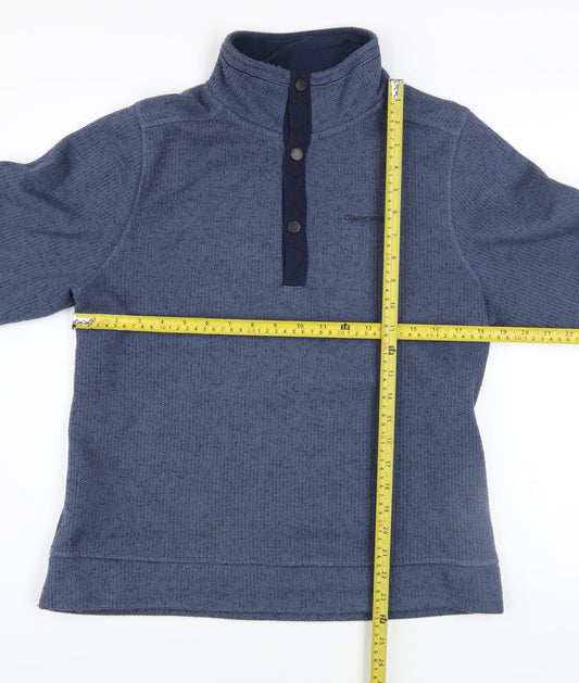 Craghoppers Men's Blue Henley Fleece Sweatshirt Size S