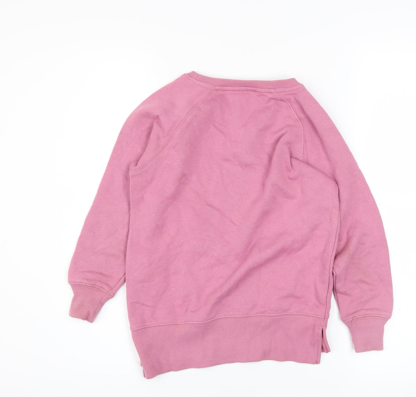Board Angels Girls Pink Sequin Star Pullover Sweatshirt 7-8 Years