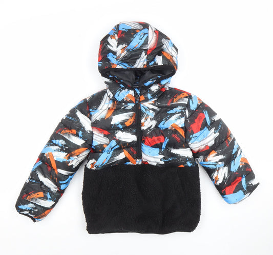 Mountain Warehouse Boys Multicoloured 5-6 Years Hooded Puffer Jacket