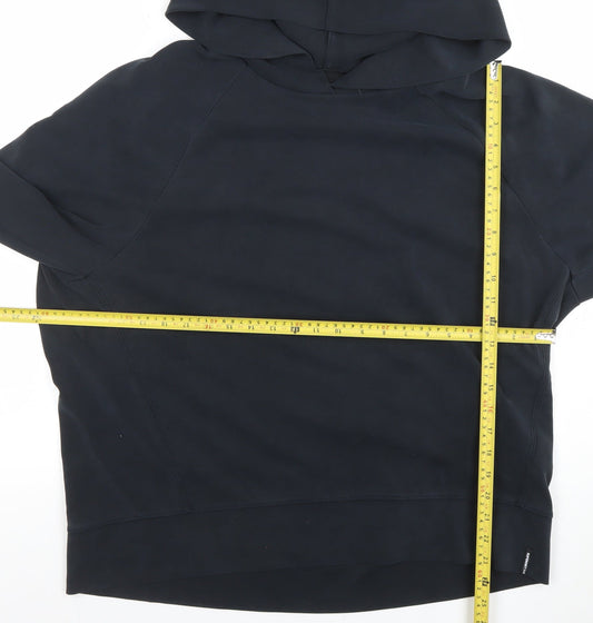 Superdry Women's Black Size 12 Pullover Hoodie Sweatshirt