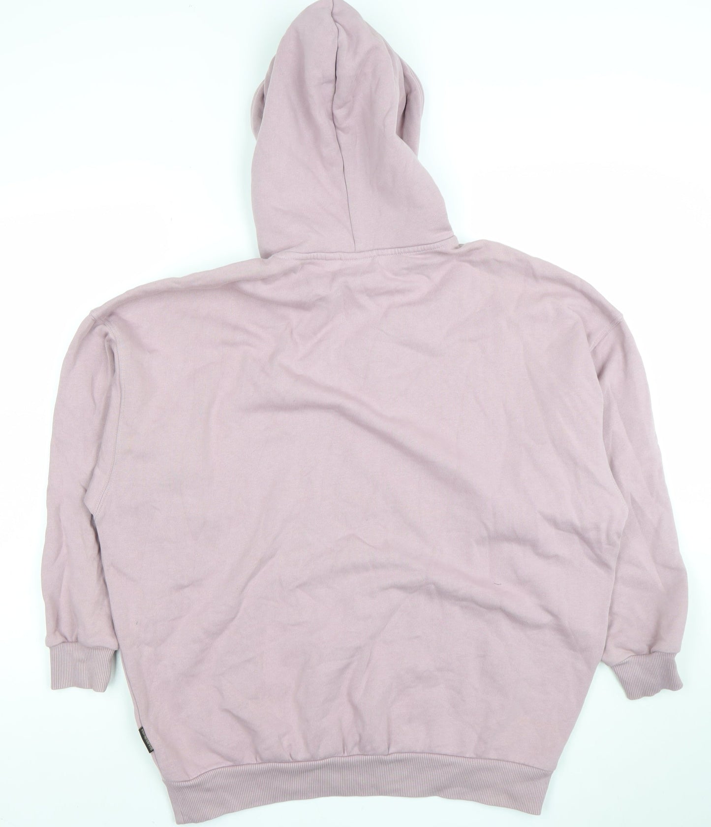 Napapijri Women's Pink Pullover Hoodie Cotton Blend Size S