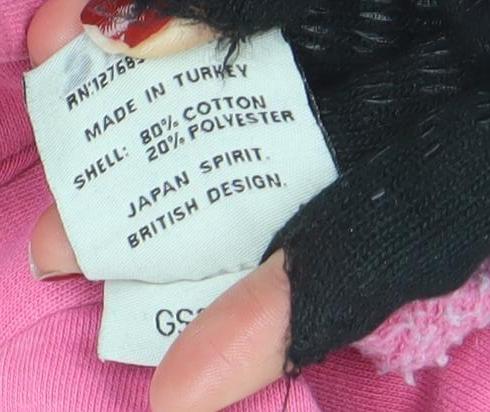 Superdry Women's Pink Pullover Hoodie Size M Cotton Blend