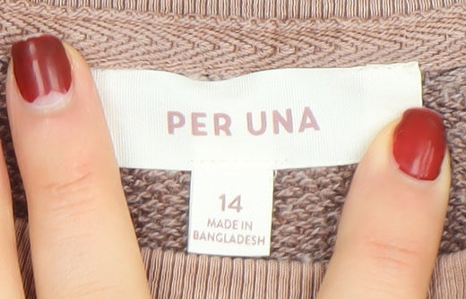 Marks and Spencer Per Una Women Brown Size 14 Pullover Sweatshirt