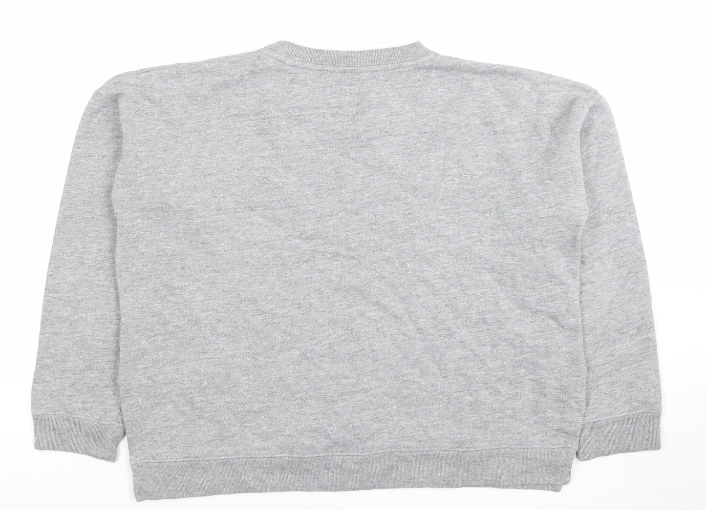 Jack Wills Women's Grey Crew Neck Pullover Sweatshirt UK 12