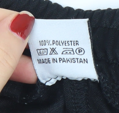 Balon Boys Black XL Football Track Pants 100% Polyester Zip Pockets