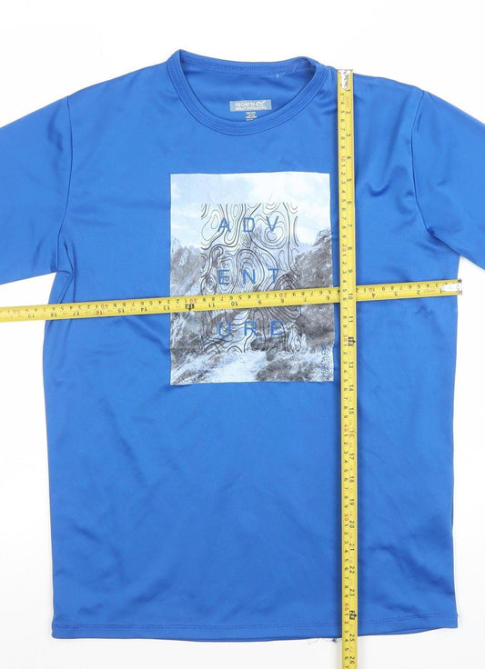Regatta Boys Blue Adventure Graphic T-Shirt 15-16 Years Lightweight Activewear