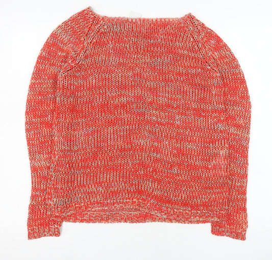 Vero Moda Women’s Red Acrylic Chunky Knit Jumper M Regular