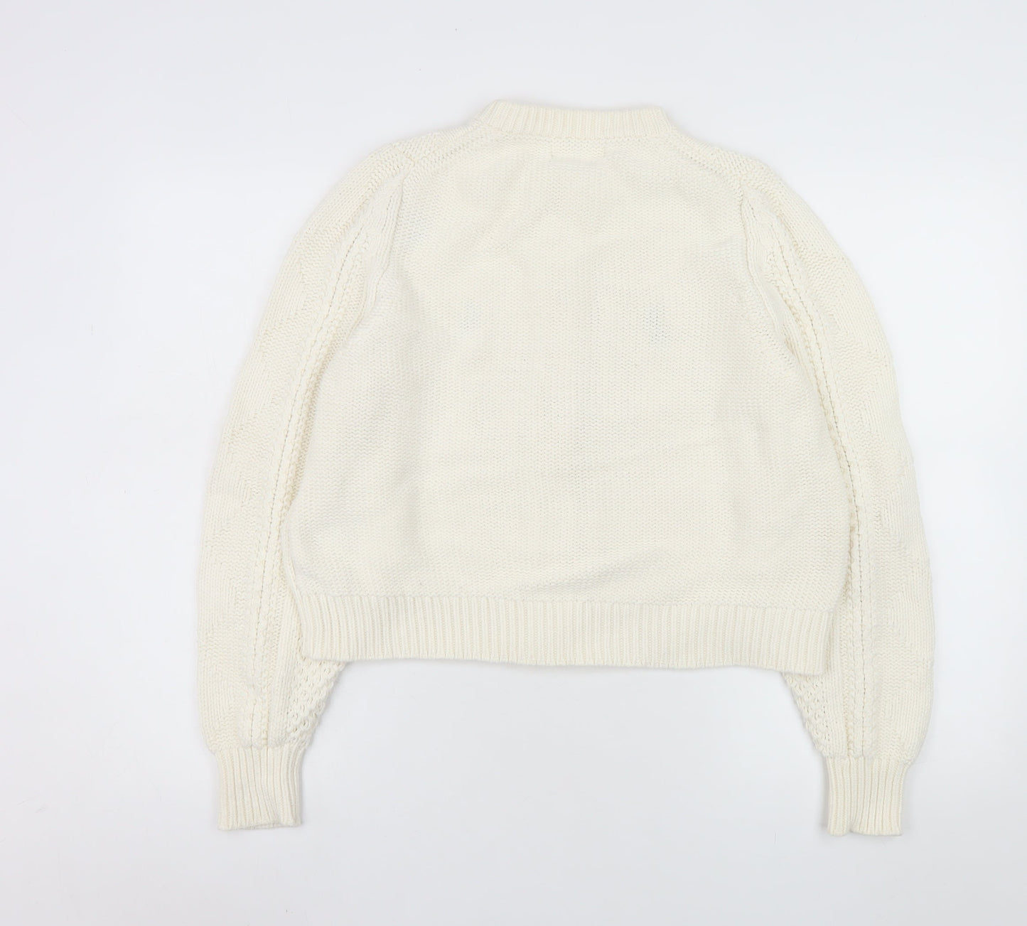Marks and Spencer Women’s Ivory Embroidered Knit Cardigan Size 16