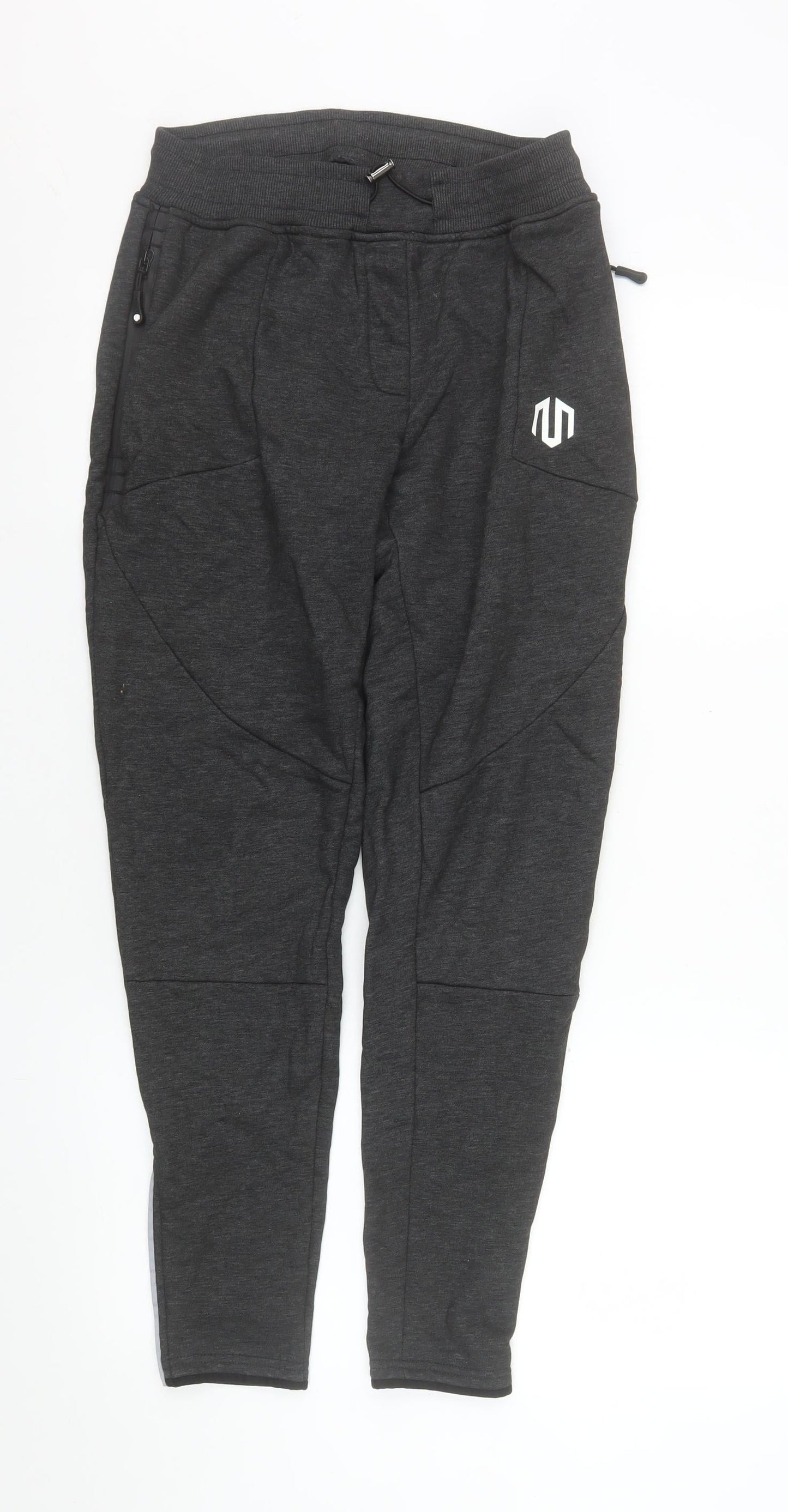 Morotai Men's Grey Slim Fit Jogger Trousers Size M