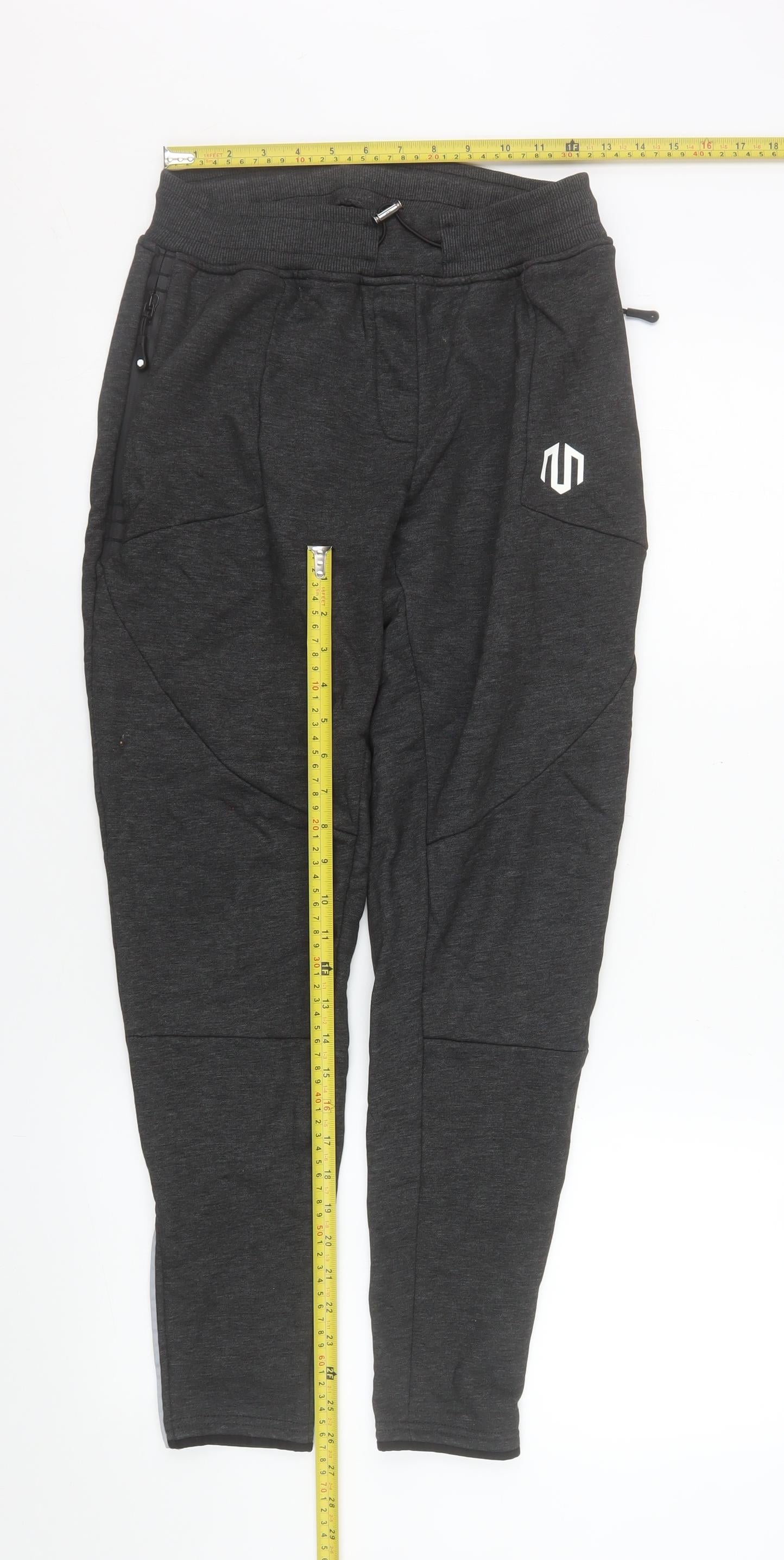 Morotai Men's Grey Slim Fit Jogger Trousers Size M