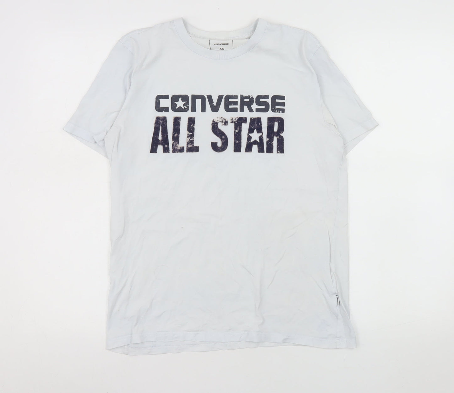Converse Men’s White All Star Graphic T-Shirt XS Crew Neck Cotton