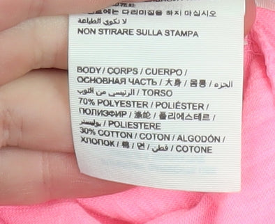 Superdry Sport Women's Pink Long Sleeve Jersey T-Shirt Size M