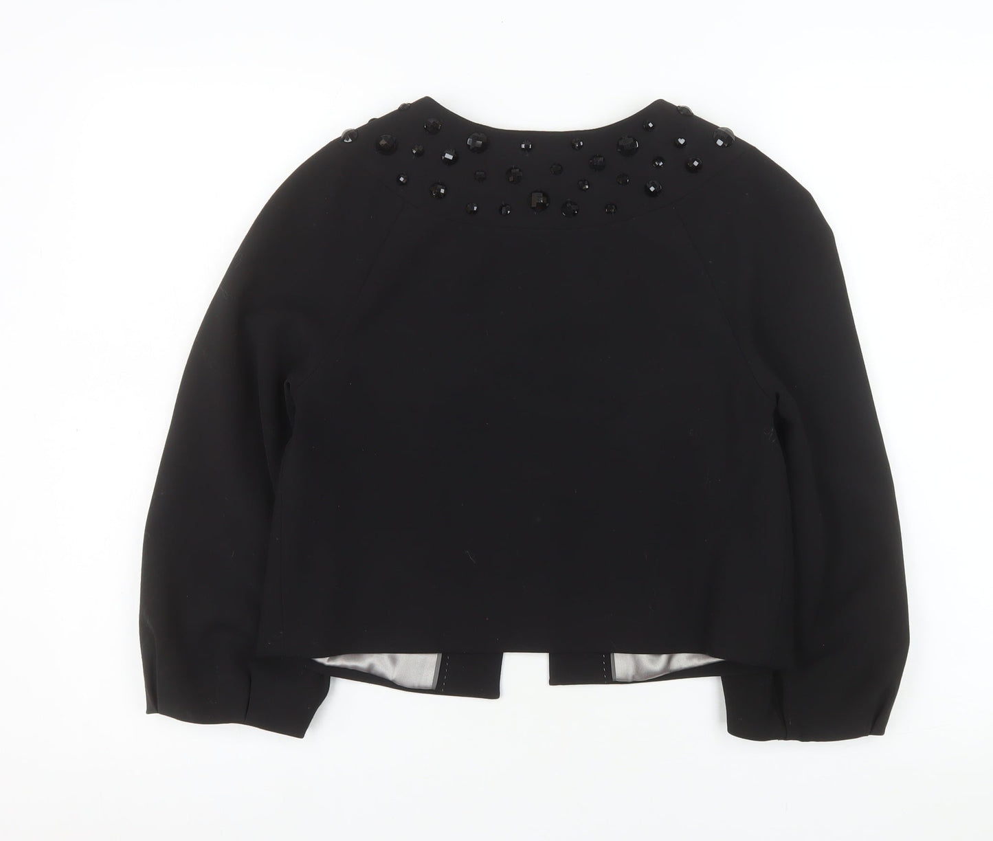 Marks and Spencer Autograph Women's Black Beaded Short Jacket UK 8