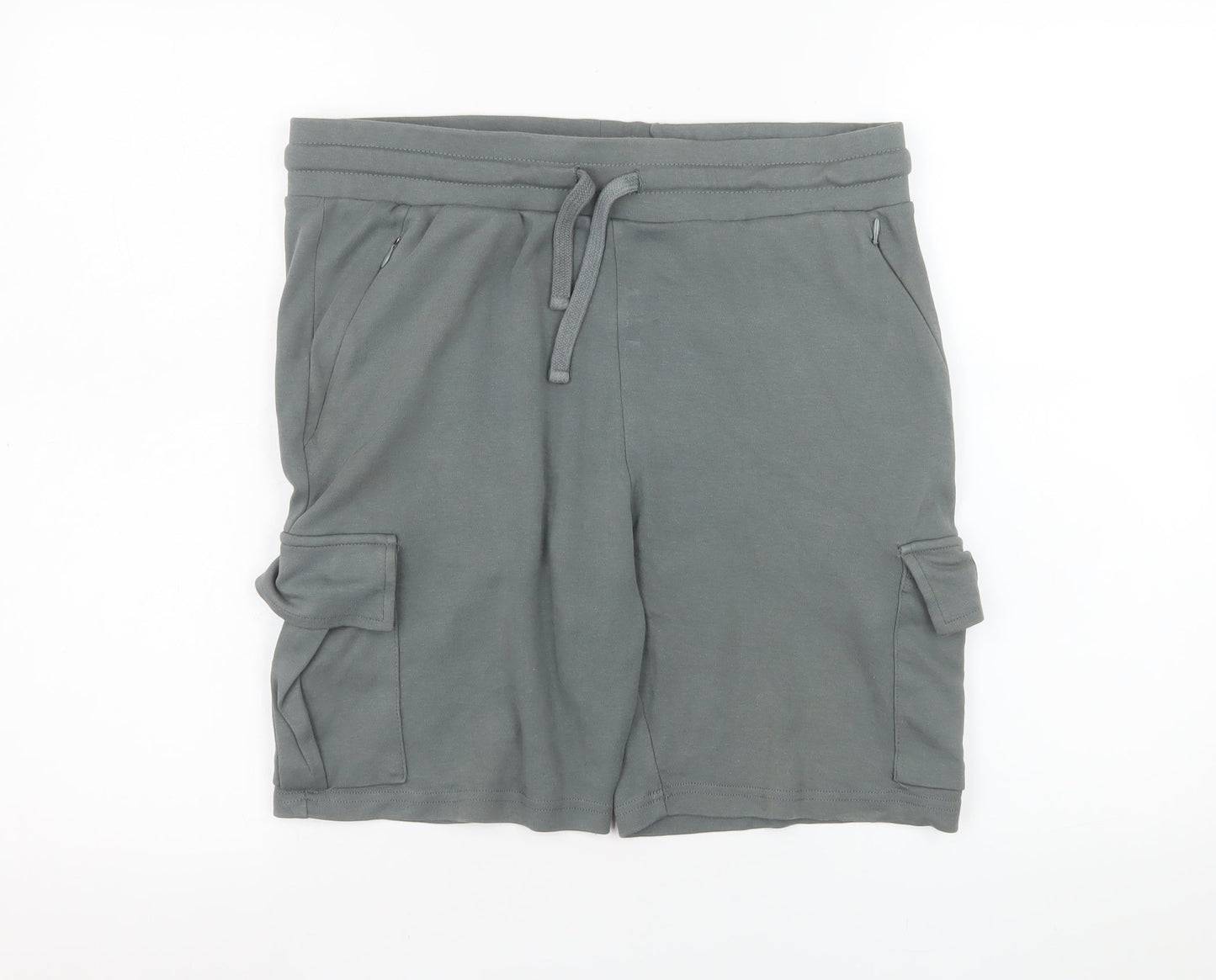 Bee Inspired Men's Grey Cotton Athletic Sweat Shorts Size L