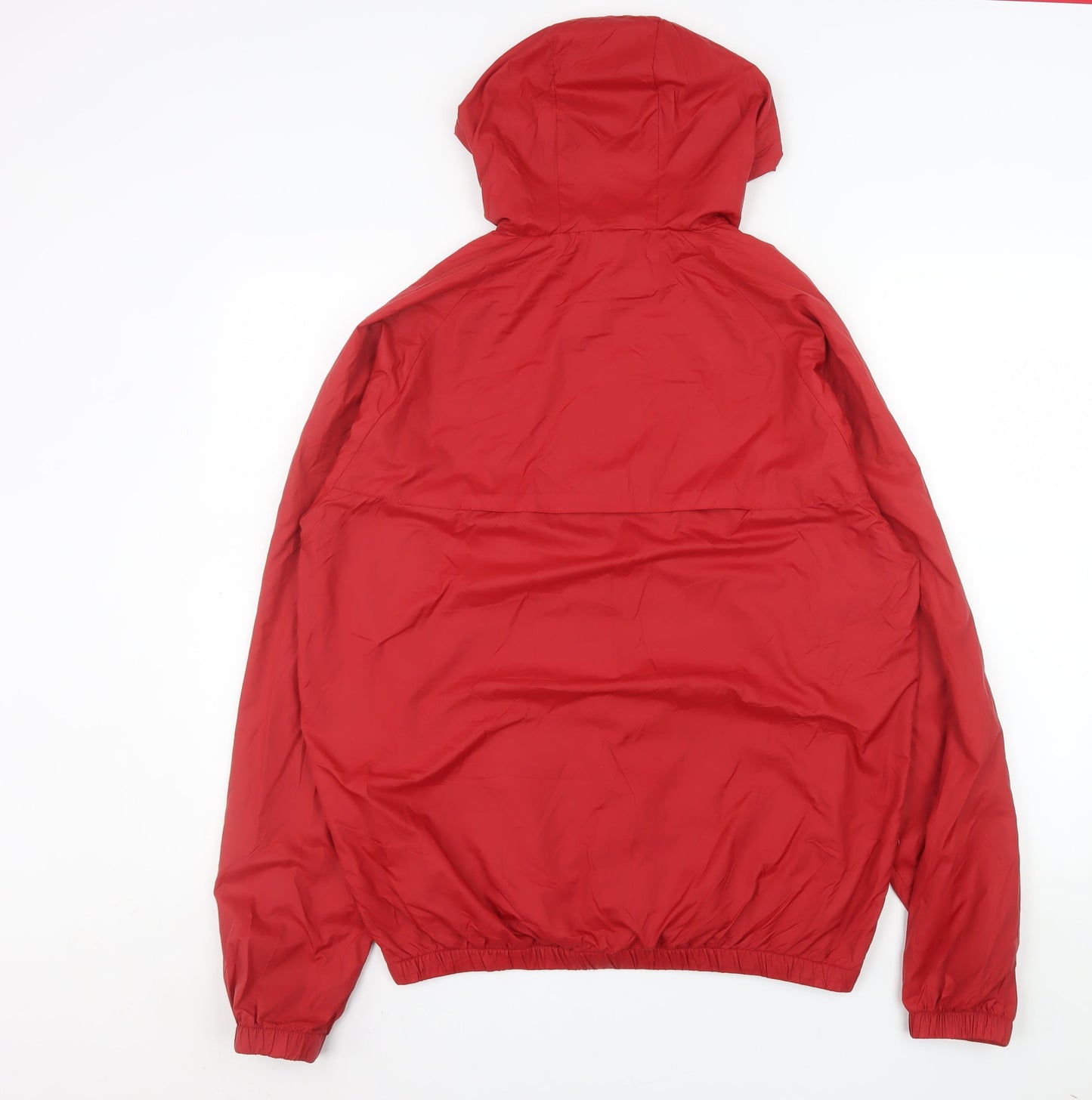 Nike Men's Red 2XL Windbreaker Hooded Lightweight Jacket