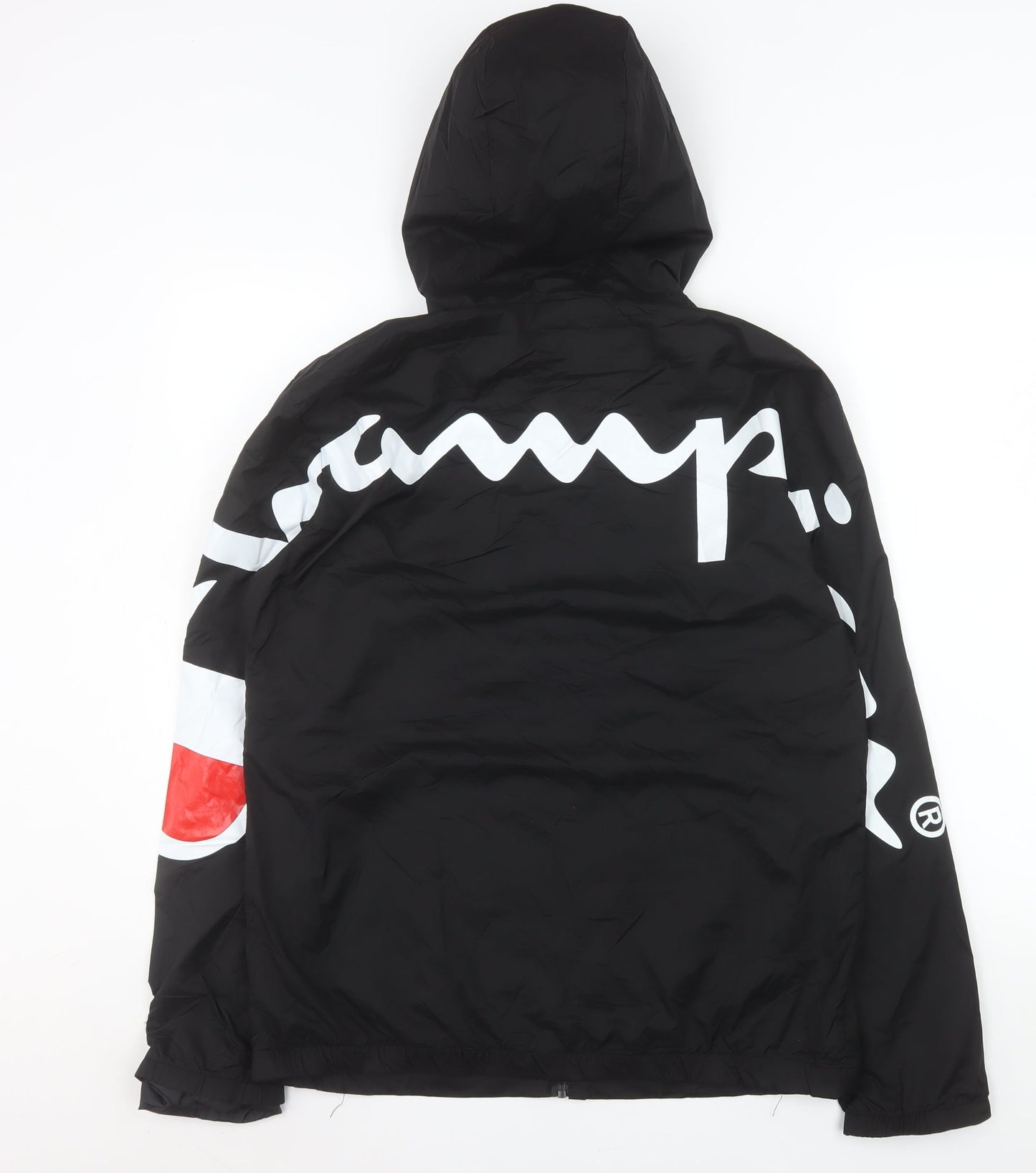 Champion Mens Black 2XL Hooded Windbreaker Jacket