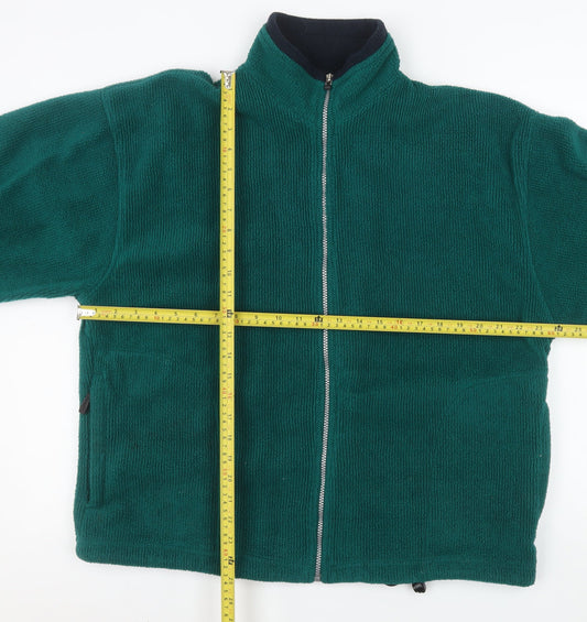 Antartex Men’s Green Fleece Full Zip Outdoor Jacket Size M