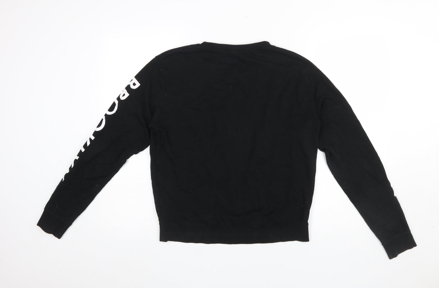 H&M Divided Womens Black NYC Brooklyn Pullover Sweatshirt M