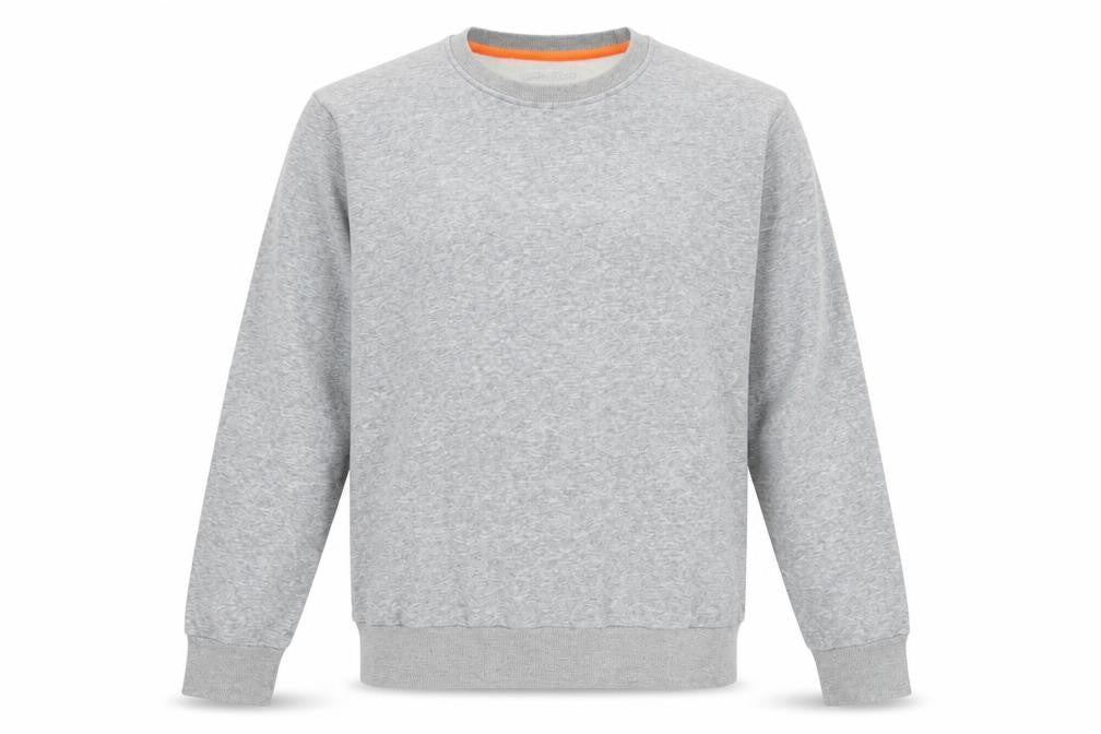 Blue Star Men's Grey Crew Neck Pullover Sweatshirt Size L