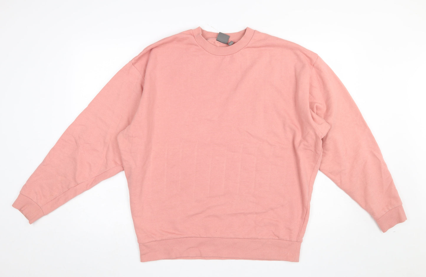 ASOS Men Pink Crew Neck Pullover Sweatshirt Size M Regular Fit