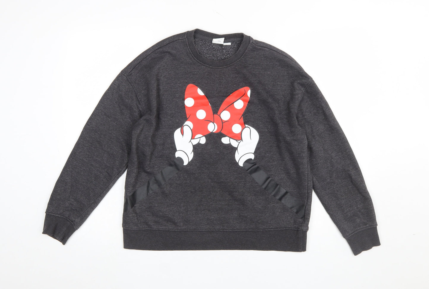 Disney Primark Women’s Grey Minnie Mouse Sweatshirt Size 10/12