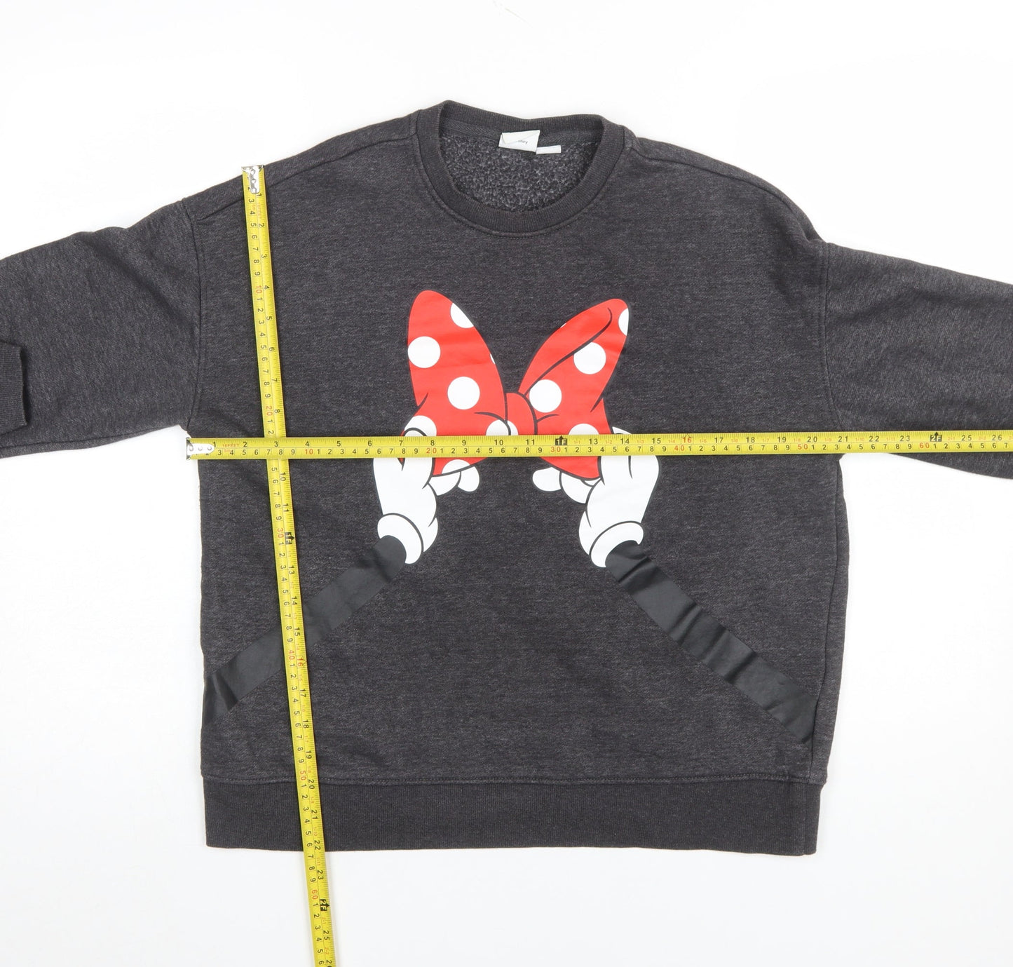 Disney Primark Women’s Grey Minnie Mouse Sweatshirt Size 10/12