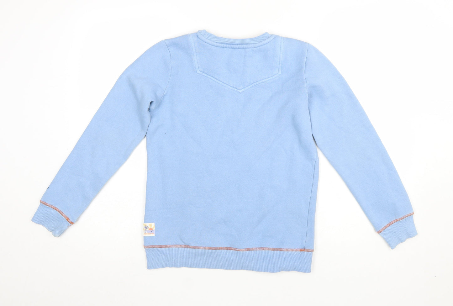 FatFace Boys Blue Surf Graphic Long Sleeve Cotton Sweatshirt 10-11 Years