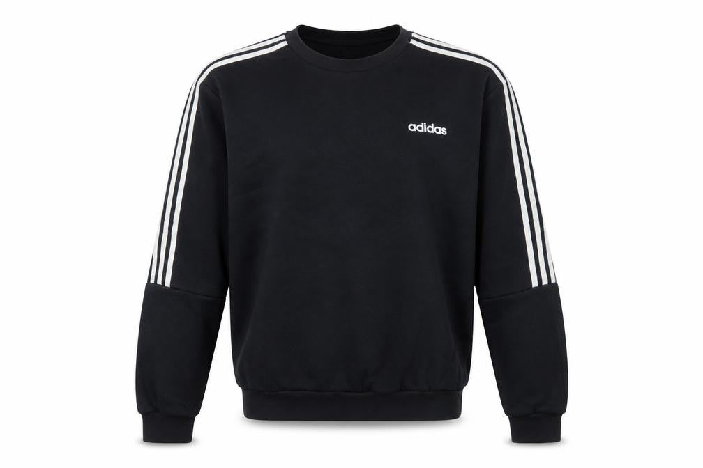 Adidas Men’s Black Pullover Sweatshirt Size M Crew Neck Sports Style