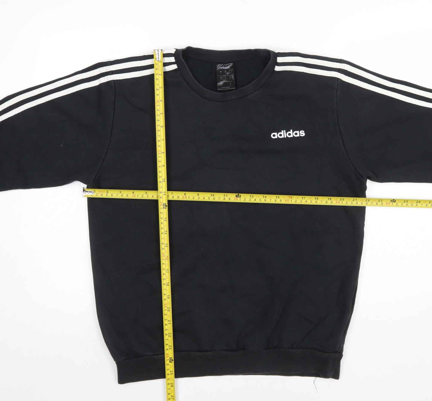 Adidas Men’s Black Pullover Sweatshirt Size M Crew Neck Sports Style