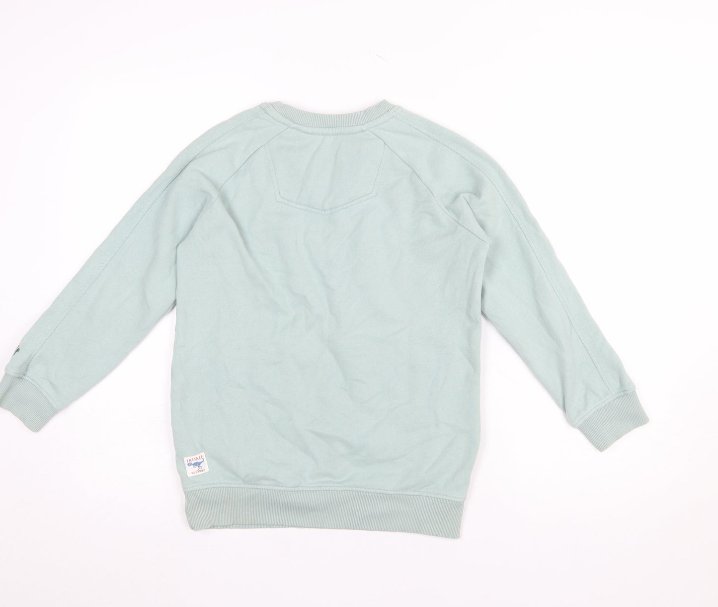 FatFace Boys Green Pullover Sweatshirt 10-11 Years Graphic Print