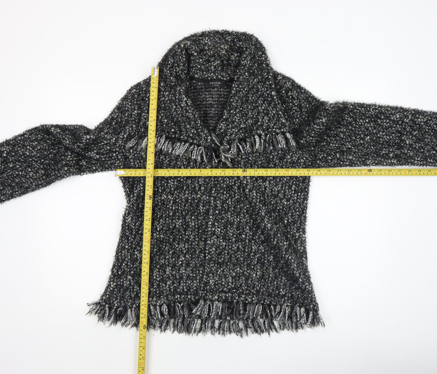 George Women’s Black Collared Chunky-Knit Pullover Jumper UK 14