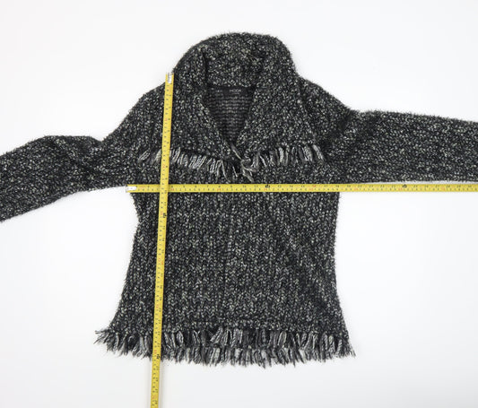 George Women’s Black Collared Chunky-Knit Pullover Jumper UK 14