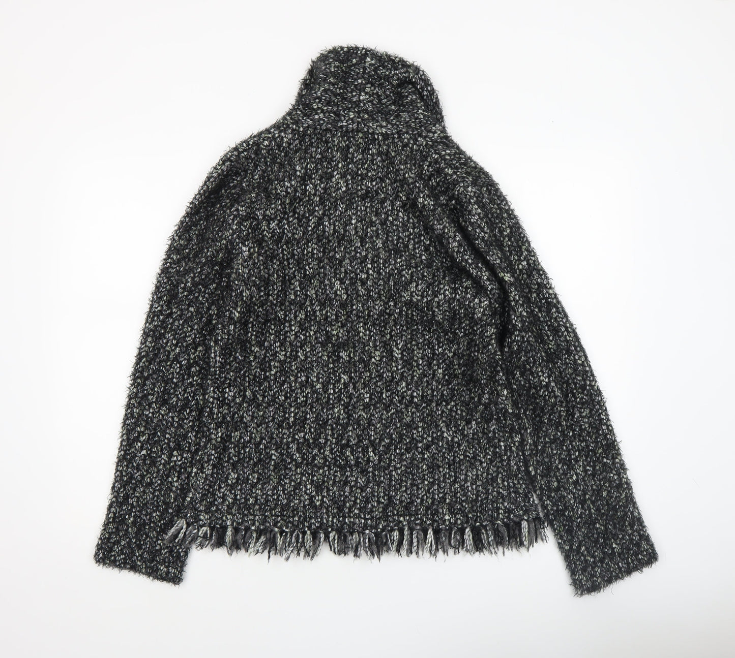 George Women’s Black Collared Chunky-Knit Pullover Jumper UK 14