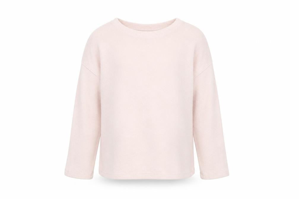 Zara Girls Pink Pullover Jumper 6-7 Years Soft Knit Crew Neck