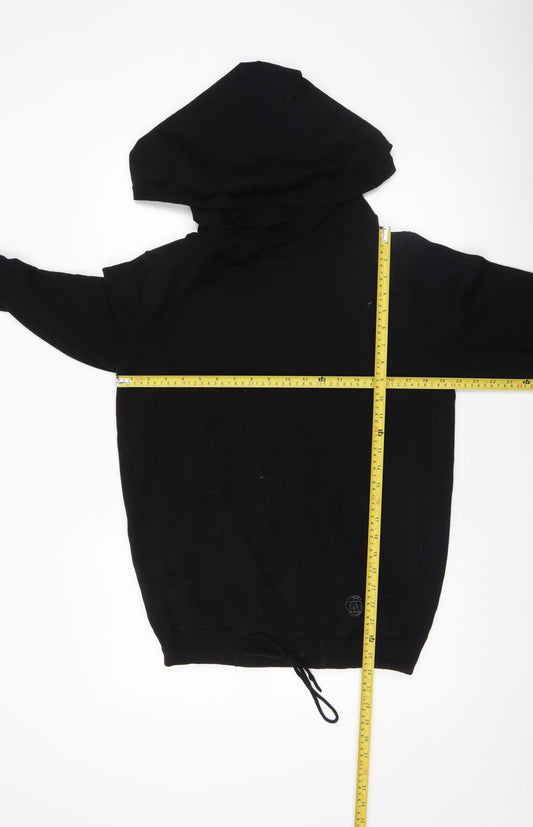 Next Men's Black Hooded Pullover Knit Jumper Size M