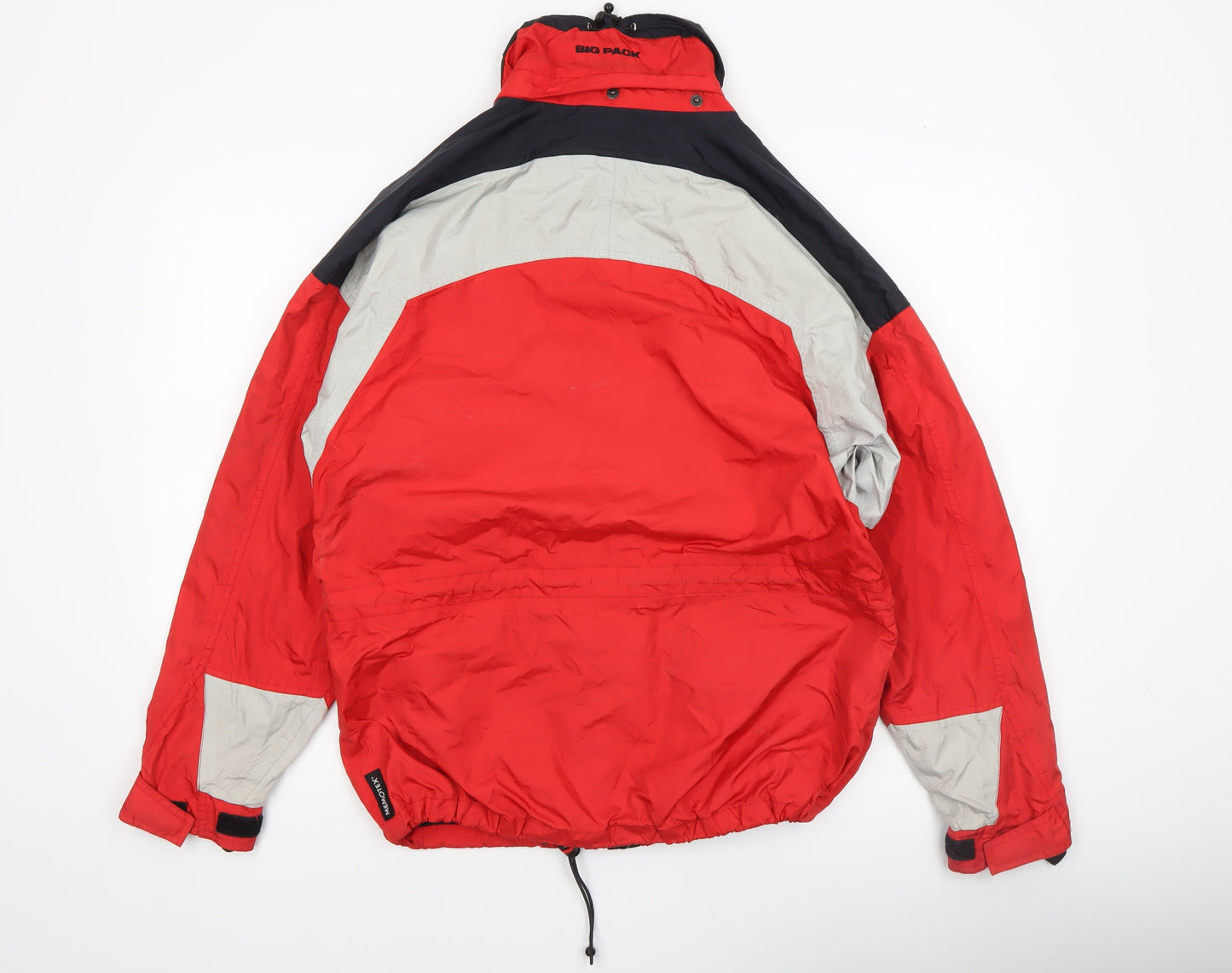 Big Pack Men's Red Parka Jacket S Water Resistant Outdoor Style