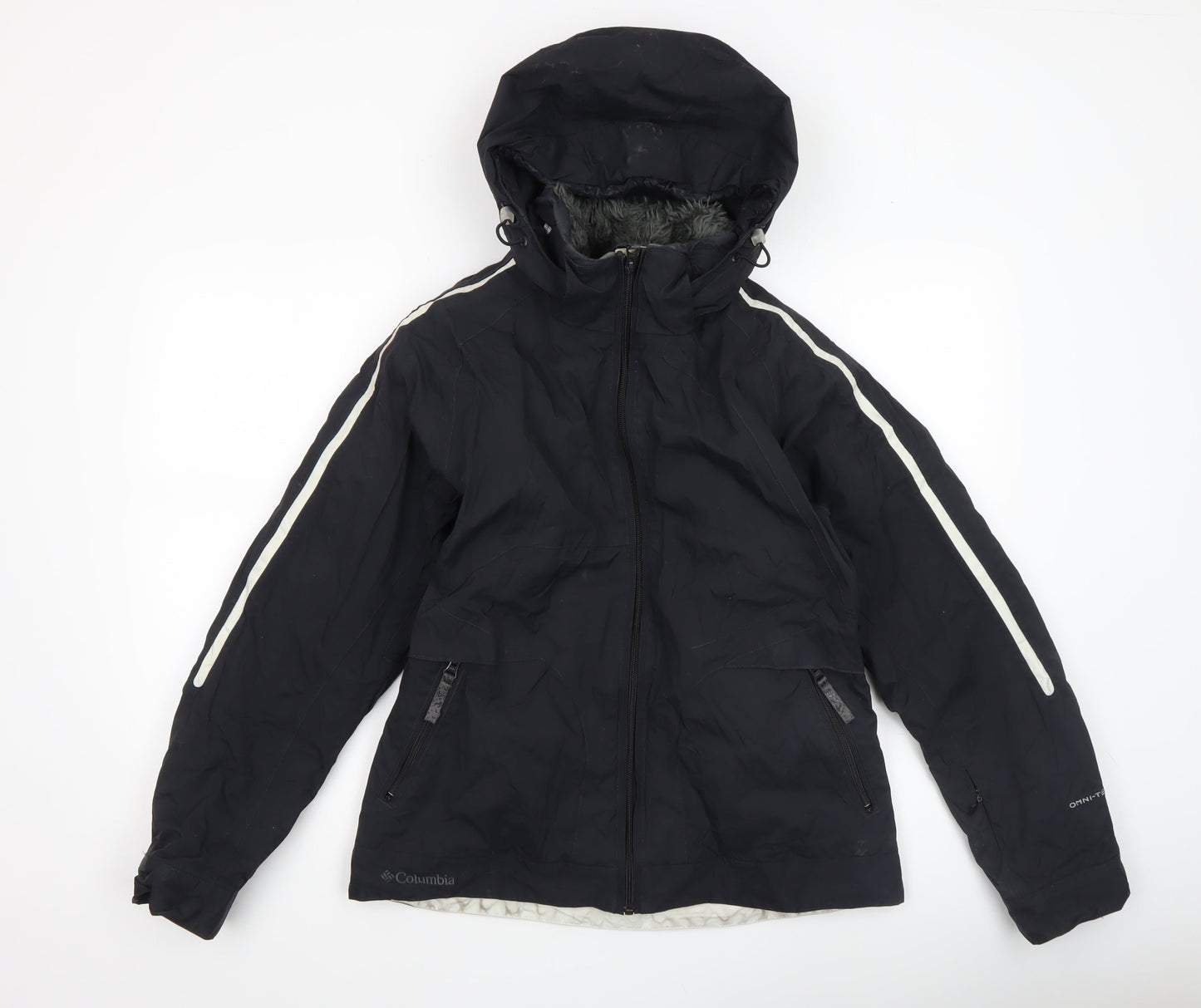 Columbia Women's Black Waterproof Hooded Parka Jacket Size M