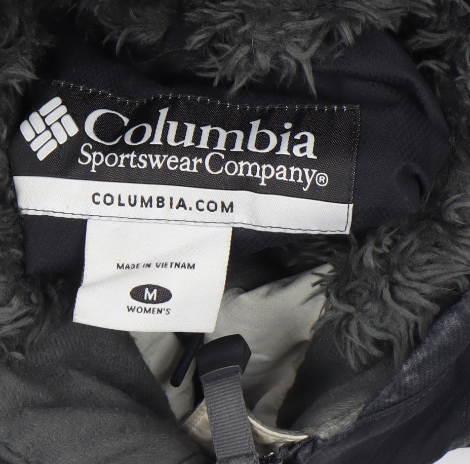 Columbia Women's Black Waterproof Hooded Parka Jacket Size M