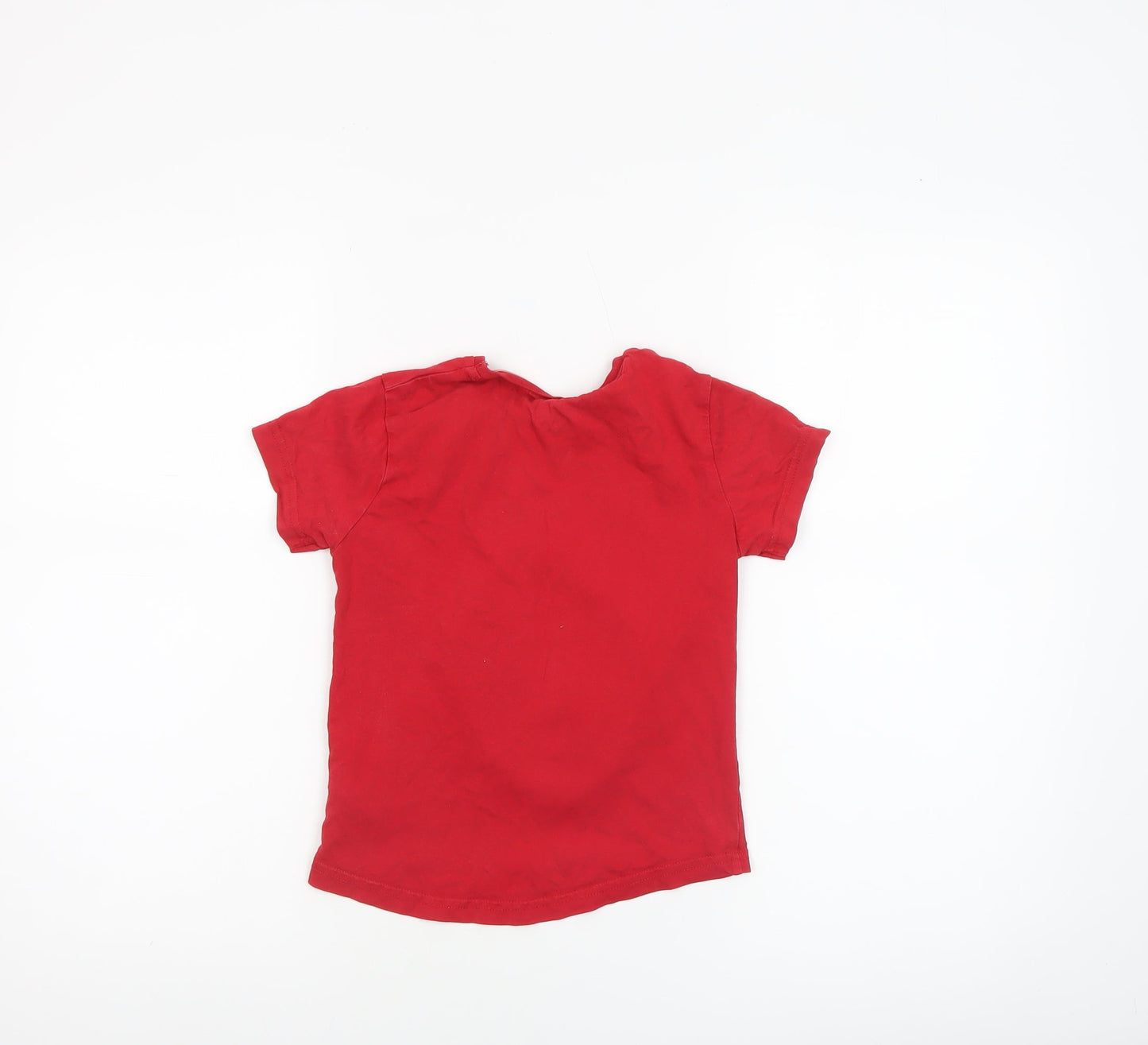 Disney Toy Story Rex Boys Red Graphic Short Sleeve T-Shirt 4-5 Years