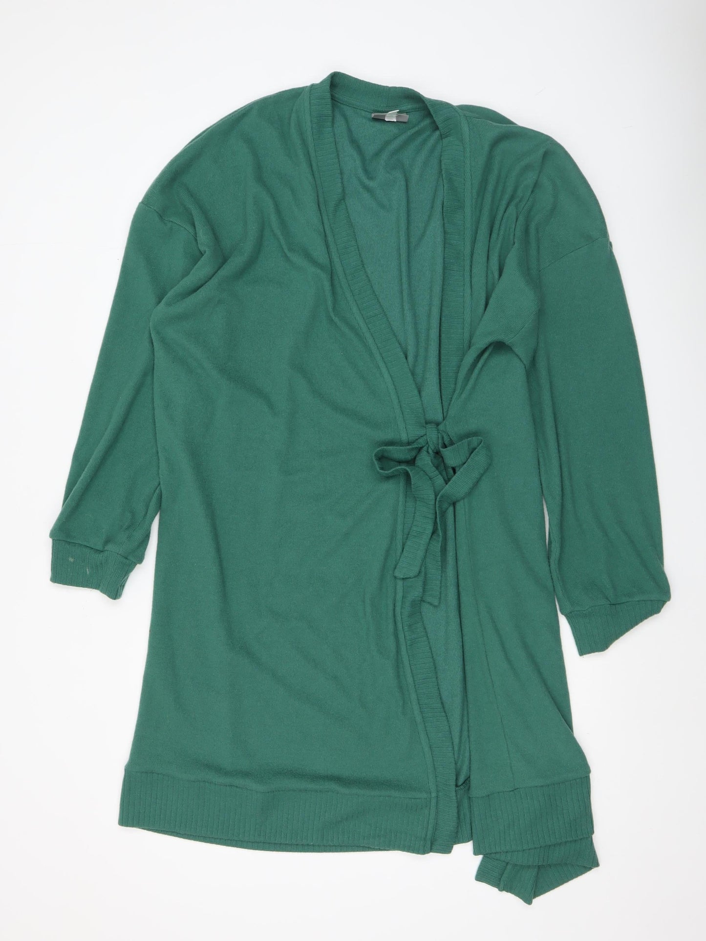 Cozee Home Women's Green 2XL Belted Knit Robe Nightwear