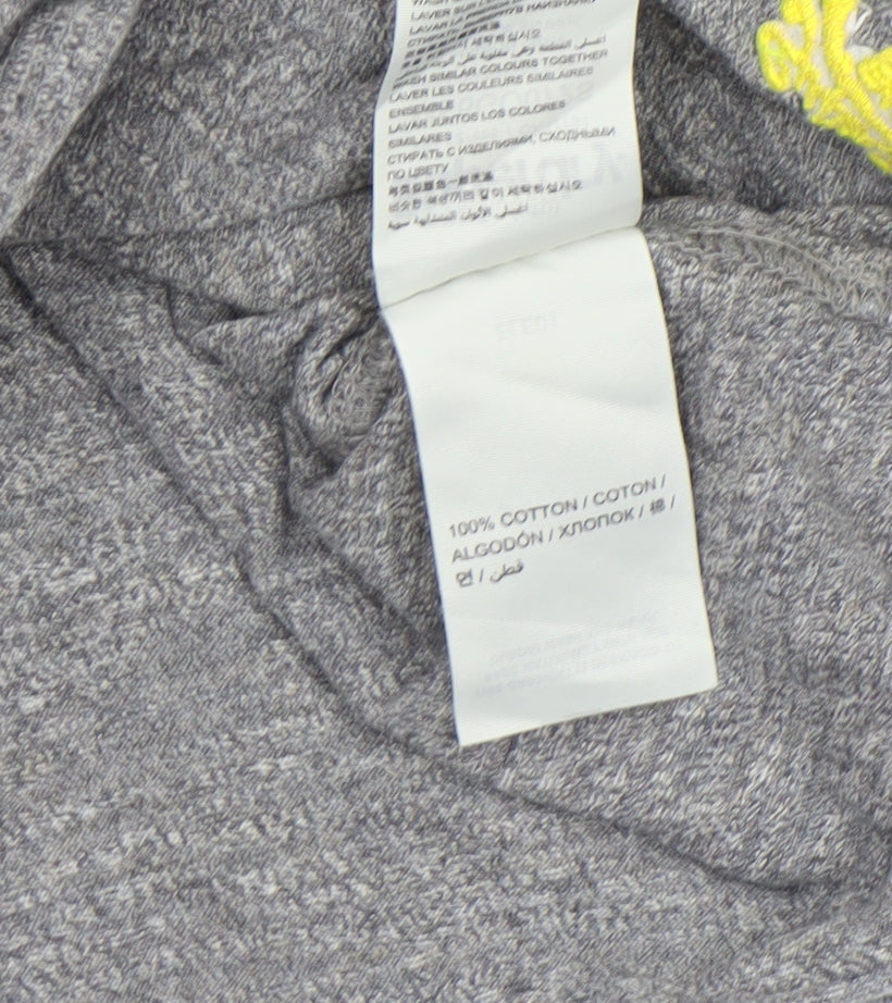 Superdry Men's Grey Cotton Slim Fit Crew Neck T-Shirt Size S