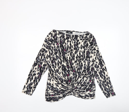 Wallis Womens Multicoloured Animal Print Tunic Blouse UK 14