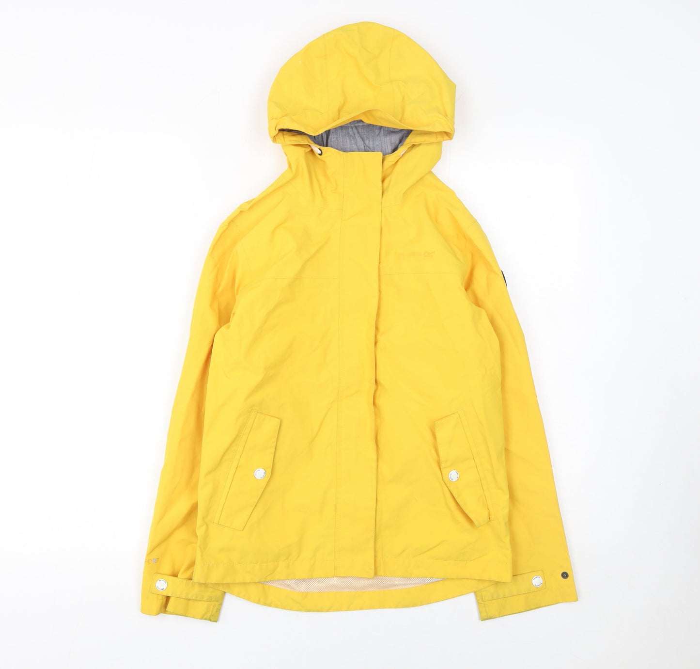 Regatta Boys Yellow Waterproof Hooded Rain Coat Jacket 11-12 Years