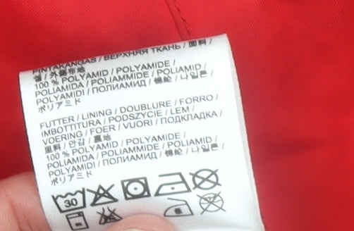 Jack Wolfskin Men Red L Waterproof Outdoor Hooded Jacket