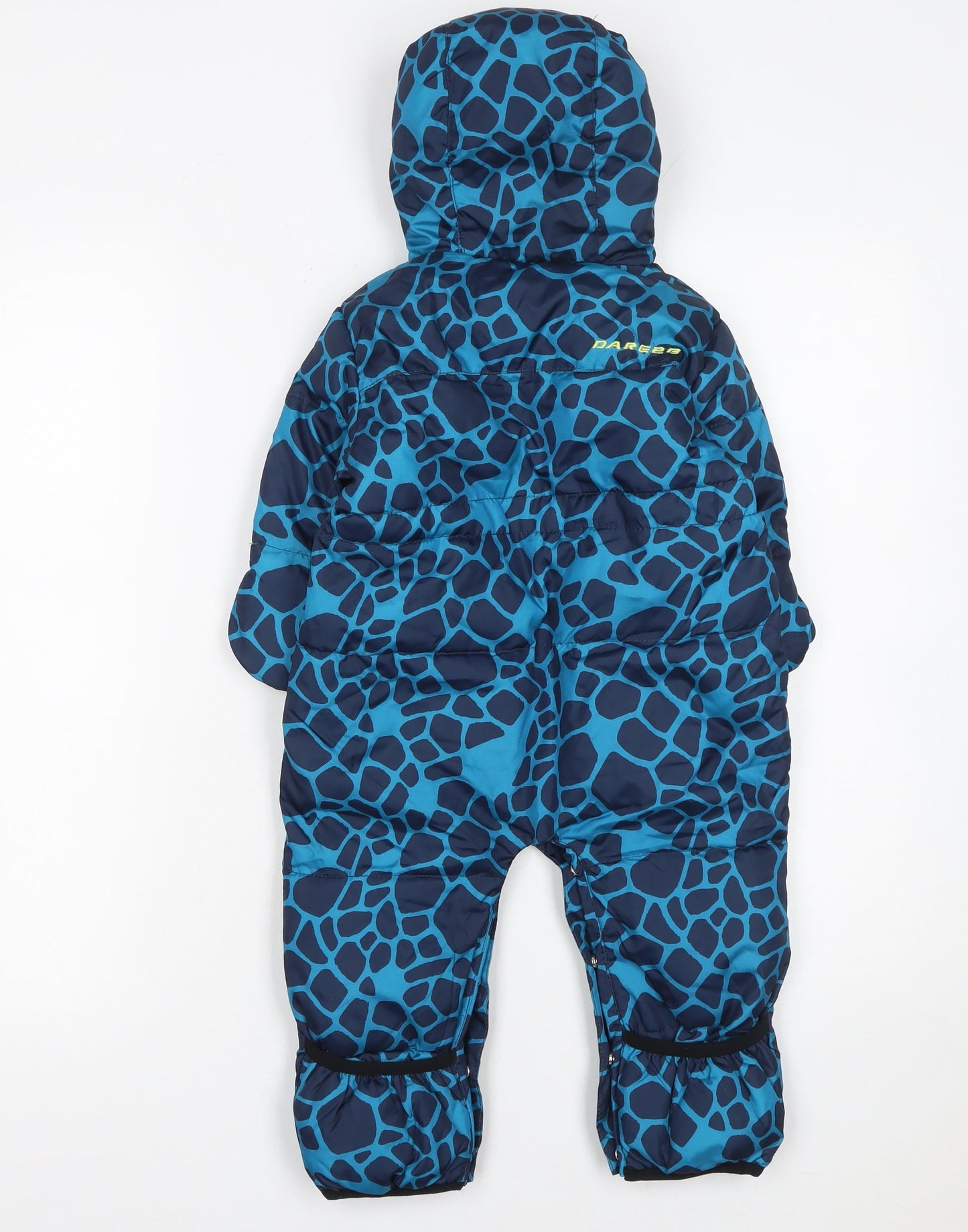 Dare 2b Unisex Baby Blue Animal Print Hooded Puffer Snowsuit 6-12 Months