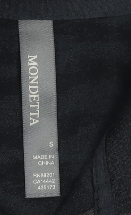 Mondetta Womens Black 1/4 Zip Pullover Sweatshirt Size S