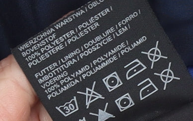 Jack Wolfskin Boys Blue Hooded Waterproof Rain Coat Jacket 8 Years